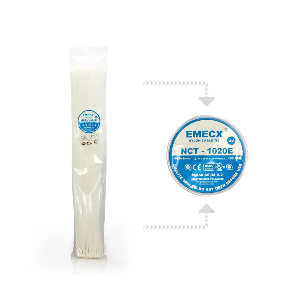 Cintillo Nylon 1020mm X 9mm – Blanco