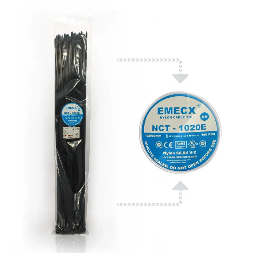 Cintillo Nylon 1020mm X 9mm – Negro