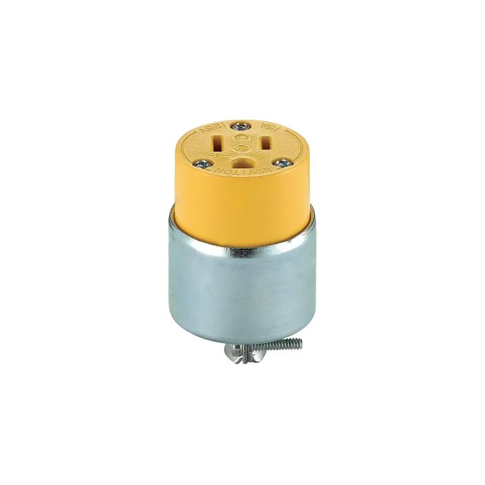 Tomacorriente aéreo plano 2x15A+T 125250V NEMA 5-15R blindado