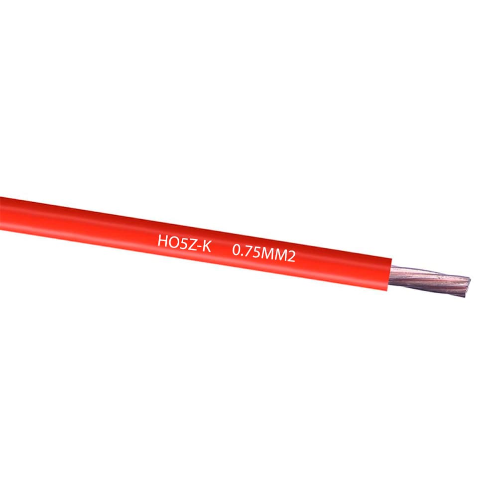 CABLE CONTROL SIN PANTALLA 0.75MM2 H05Z-K ROJO