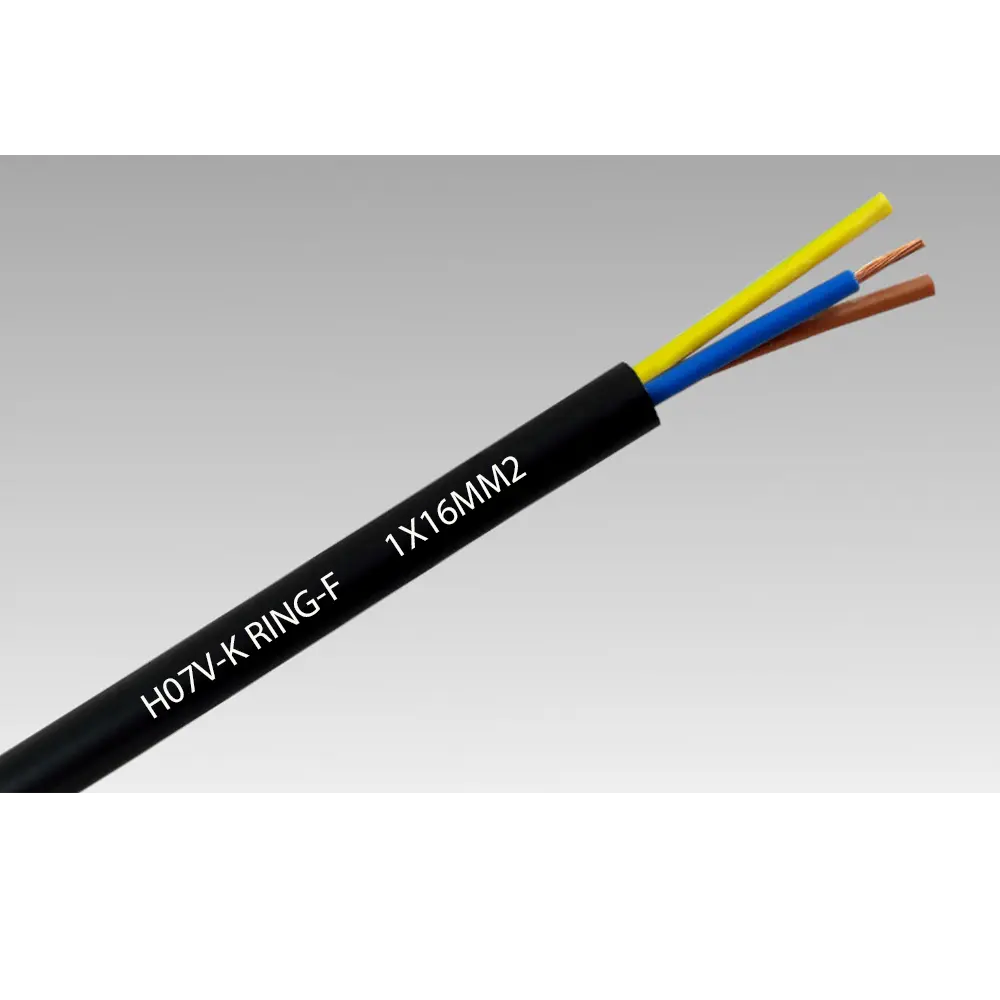 CABLE CONTROL SIN PANTALLA 1X16MM2 H07V-K RING-F NEGRO