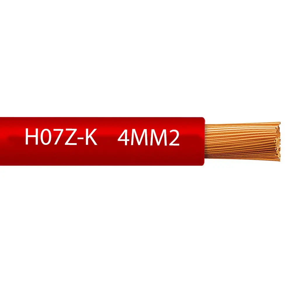 CABLE CONTROL SIN PANTALLA 4MM2 H07Z-K ROJO