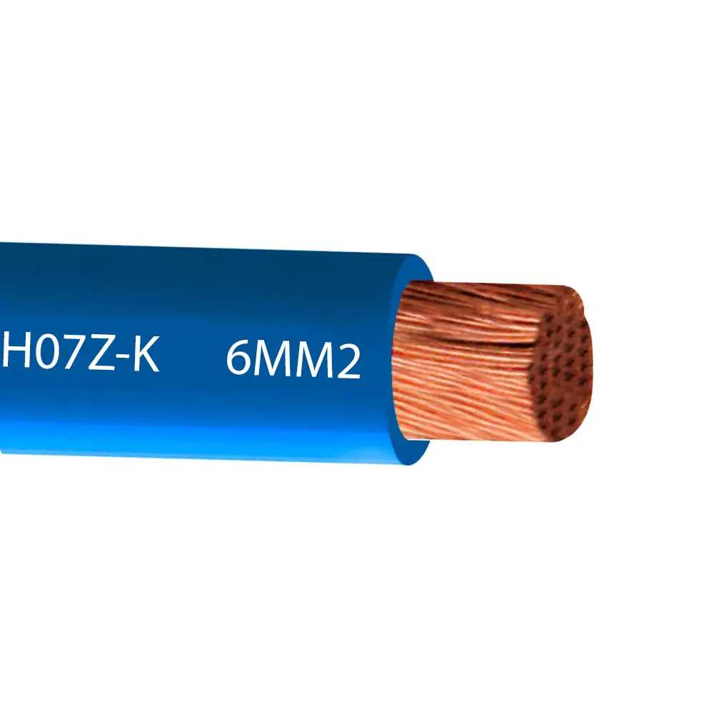 CABLE CONTROL SIN PANTALLA 6MM2 H07Z-K AZUL