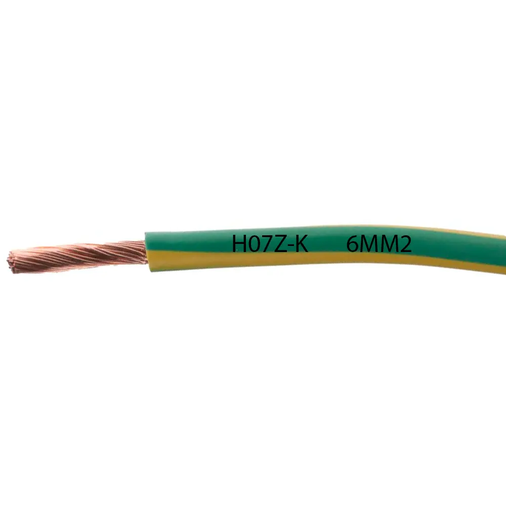 CABLE CONTROL SIN PANTALLA 6MM2 H07Z-K VERDE AMARILLO