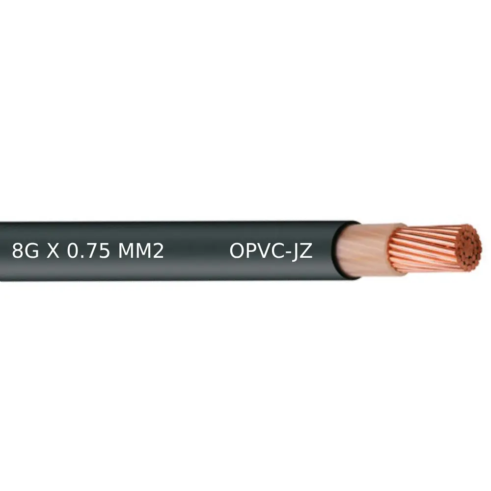 CABLE DE CONTROL 8G X 0.75 MM2 - 18 AWG TKD KABEL OPVC-JZ