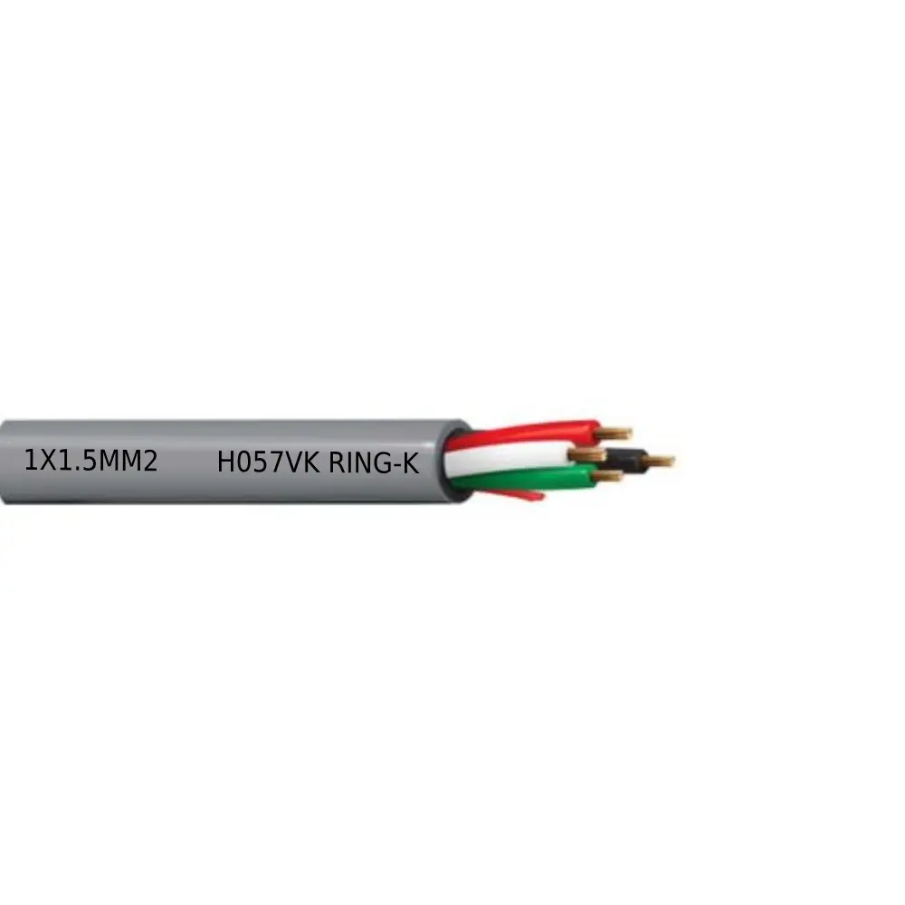 CABLE SIN PANTALLA 1X1.5MM2 H057V-K RING-K GRIS