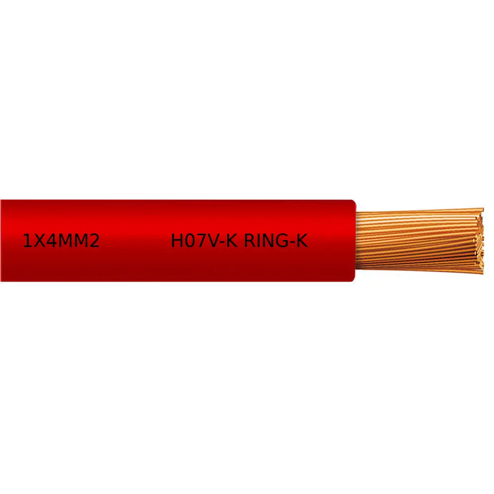 CABLE SIN PANTALLA 1X4MM2 H07V-K RING-K ROJO