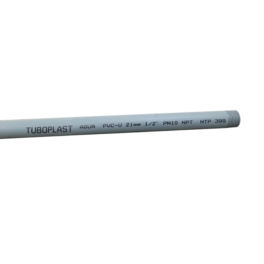 TUBO PVC AGUA C/R CLASE 10 5M TUBOPLAST